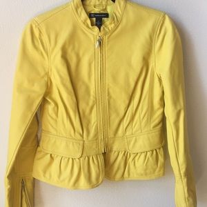 INC FAUX LEATHER JACKET